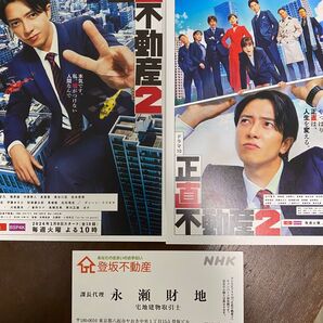 正直不動産 永瀬財地 名刺 ポストカード