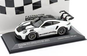 1:43 Minichamps ポルシェ 911 (992) GT3 RS Weissach Package ホワイト 2023