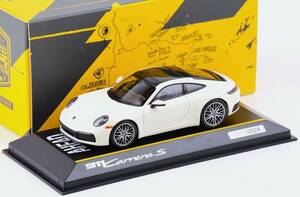 1:43 Minichamps ポルシェ 911 (992) カレラ S ホワイト Porsche特注