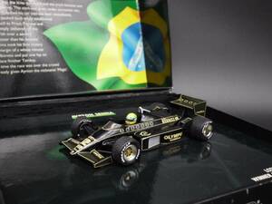 1:43 Minichamps ロータス ルノー 97T ポルトガルGP 1985 優勝 A.セナ Senna #12 JPSデカール Lotus