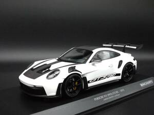 1:18 Minichamps ポルシェ 911 (992) GT3 RS Weissach Package ホワイト 2023