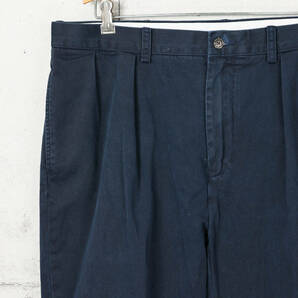 Poloラルフローレン◆CLASSIC FIT PLEATED 2タック チノパン◆ネイビー◆W38の画像3