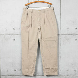 Poloラルフローレン◆CLASSIC FIT PLEATED 2タック チノパン◆カーキ◆W34