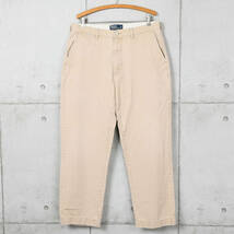 Poloラルフローレン◆CLASSIC CHINO プレーンフロント チノパン◆ベージュ◆W35_画像1