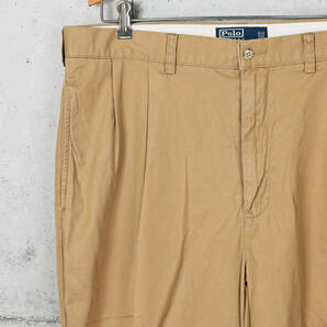 Poloラルフローレン◆HAMMOND PANT 2タック チノパン◆ダークカーキ◆W36の画像3