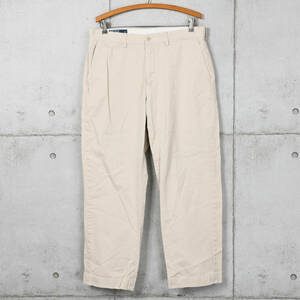 Poloラルフローレン◆PRESTON PANT プレーンフロント チノパン◆ライトベージュ◆W34