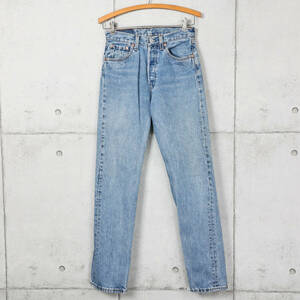 Levi'sリーバイス◆アメリカ製 501 ボタンフライジーンズ◆ブルー◆W27