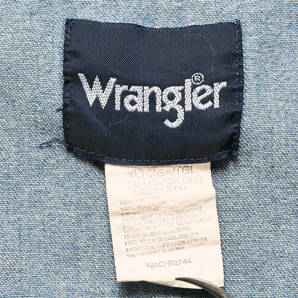 Wranglerラングラー◆バングラデシュ製 デニムウエスタンシャツ◆ブルー◆サイズXLの画像6