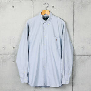 Poloラルフローレン◆BIG SHIRT オックスフォード B.Dシャツ◆ライトブルー◆サイズXL