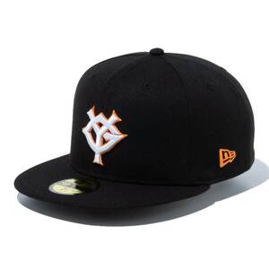 ニューエラ 59FIFTY 読売ジャイアンツ ブラック スノーホワイト ラストオレンジ 7 7/8 (62.5cm) 1個 [T便60] [T便 1/4]