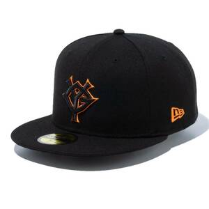 ニューエラ 59FIFTY 読売ジャイアンツ ブラック ブラック ラストオレンジ 7 1/4 (57.7cm) 1個 [T便60] [T便 1/4]