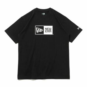 ニューエラ S/S Tシャツ コットン ボックスロゴ ブラック ホワイト XL 1枚 [M便2.5] [M便 1/1]の画像1