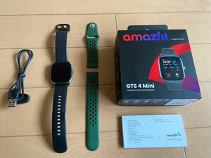 Amazfit GTS4mini スマートウォッチ　別売りシリコン替えバンド付き