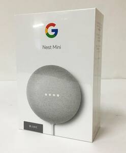 1001028S* [ unopened ]Google Nest Mini no. 2 generation Smart speaker chock g-gru