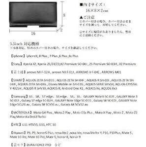 Toprime ベルトケース 横型 本革 スマホポーチ U字型クリップ ループ カジュアル シンプル iphone8 iphoneの画像3