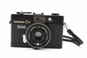 【実用品】Konica コニカ C35 flash matic 黒 ブラック フィルムカメラ レンジファインダー #405-5
