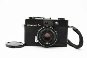 【実用品】Konica コニカ KONICA C35 ブラック 黒 フィルムカメラ レンジファインダー #405-2