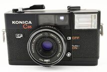 【実用美品】Konica コニカ C35 EF 黒 ブラック コンパクトフィルムカメラ #506-1_画像3