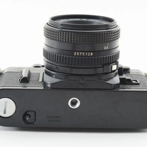 【実用品】Canon キャノン AE-1 黒 ブラック フィルム一眼カメラ / New FD 1.8 50mm MFレンズ #532の画像6