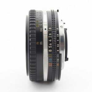 【実用美品】Nikon ニコン Ai-s Nikor 50mm 1:1.8 パンケーキレンズ MFレンズ #544-2の画像6