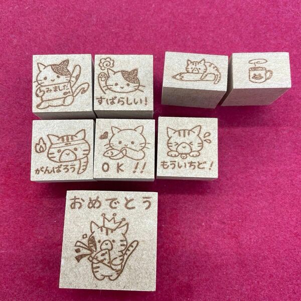 先生　猫スタンプセット