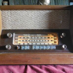 真空管式FM/AMラジオ・米国PHILCO・48-482・1948年製・ロクタル管でワイドＦＭ・受信周波数88～108MHｚ・感度良好・回路点検調整清掃済の画像6