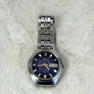 △SEIKO LM セイコー ロードマチック 5606-7300 25石 希少パープル文字盤 9面カットガラス 自動巻 精度不明 動作品/管理03291A12-01260001