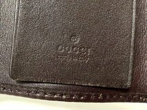 GUCCI　グッチ　6連キーケース　シマ　GG柄　ダークブラウン　138093_画像5