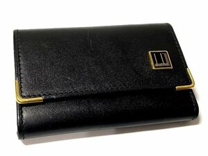 美品　dunhill　ダンヒル　6連キーケース　黒　レザー　イタリア製