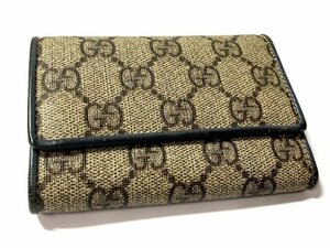 GUCCI　グッチ　6連キーケース　GG柄　コインケース　札入れ　財布