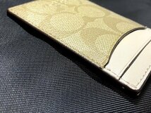 美品　COACH　コーチ　ID カードケース　 パスケース　シグネチャー 　F63274_画像6