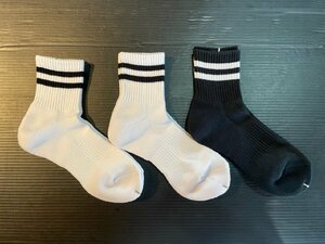  free shipping * sport socks arch support attaching thick lady's socks 3 pairs set 23~25 centimeter 