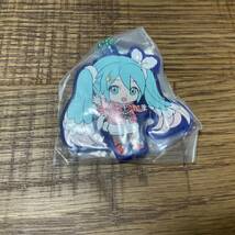 初音ミク 雪ミク キーホルダー ラバーストラップ C0144_画像1