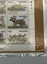 ANIMALS OF TANZANIA タンザニア切手　1993年　野生動物　チーター　ライオン　ハンティングドック_画像5