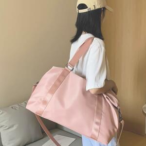  peach Boston bag travel high capacity light weight simple 2way shoulder .. shoulder bag largish waterproof Jim bag man and woman use bag lovely business trip 