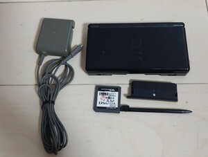 Nintendo ニンテンドーDS Lite 本体 ブラック アダプター ソフト もっと脳を鍛える大人のDSトレーニング ジャンク 送料520円より