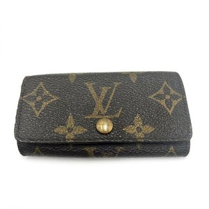 ルイヴィトン LOUIS VUITTON キーケース モノグラム 定番 ダークブラウン こげ茶 送料無料 g0620wq060-10m 中古 古着 ブランド古着DB