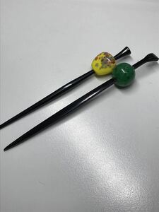 和装小物 かんざし 髪飾り 簪 2点セット 中古現状品