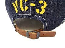 トイズマッコイ TOYS McCOY ミリタリー デニム キャップ TMA2315 10OZ DENIM CAP USN VC-3 ベースボールキャップ 6方パネル 新品_画像7