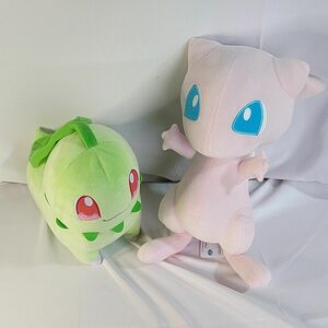 ポケットモンスターめちゃもふぐっとカラーセレクションぬいぐるみミュウ&チコリータ