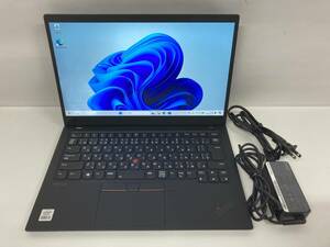 （訳あり）Lenovo ThinkPad X1 Carbon Gen8 / Core i5-10210U 1.60GHz / 16GB / SSD 256GB / Windows 11Pro / 14インチ、動作確認済み