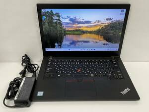 (訳あり)Lenovo ThinkPad T480 Core i5-8350U 1.70GHz / 8GB / SSD 256GB / Windows 11Pro、動作確認済み