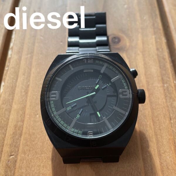 diesel ディーゼル DZ1415 アナログ 腕時計 オールブラック