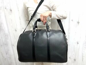 極美品 LOUIS VUITTON ルイヴィトン タイガ ケンダルPM アルドワーズ ボストンバッグ ショルダー バッグ M30122 黒 A4可2WAY メンズ 69244