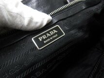 極美品 PRADA プラダ テスート トートバッグ ショルダーバッグ バッグ ナイロン×レザー×ナイロンキャンバス 黒 68493_画像10