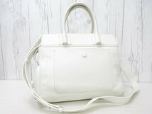 極美品 TOD'S トッズ ハンドバッグ ショルダーバッグ バッグ レザー 白 2WAY 69107_画像5