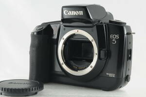 【完動品】 CANON キヤノン EOS 5 ボディ 清潔感溢れる外観 グリップ部べた付き無し 動作絶好調 データバックも確認済み#880