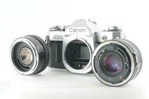 【現状品】CANON キヤノン AE-1 CANON FD 50mm 2 2X TELEPLUS MC4 シャッター 露出計 確認済み #902_画像9