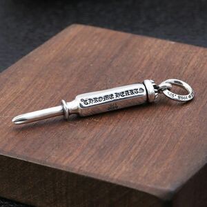 * silver 925 stamp equipped plus screwdriver pendant top men's accessory extra attaching!!