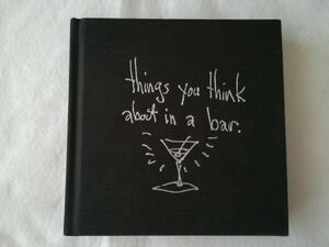 ●● 洋書 THE NAPKIN ART OF TIM BURTON　ナプキンアート・オブ・ティム・バートン　things you think about in a bar. P21 X00